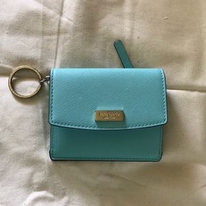 Turquoise Kate spade key chain